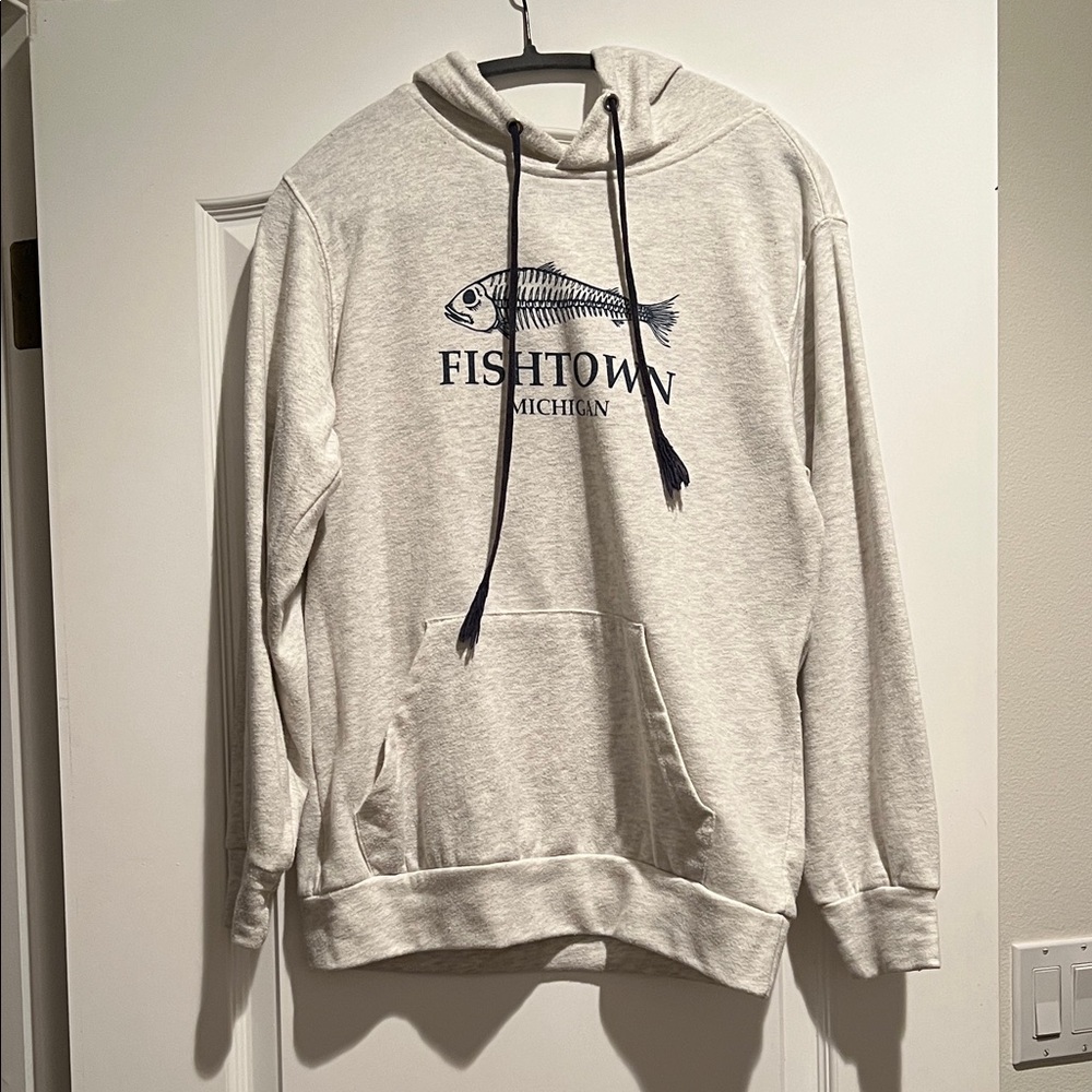 Fishtown Michigan Gray Hoodie